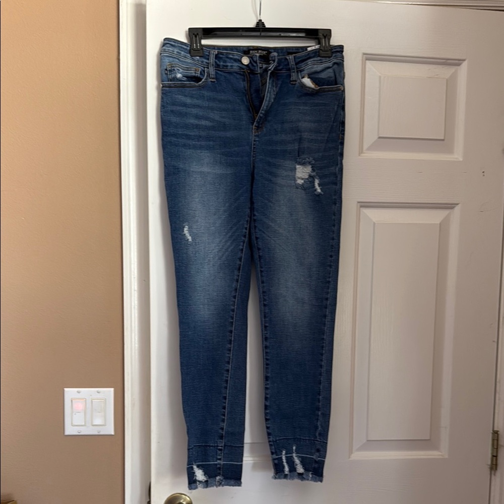Judy Blue Distressed Blue Women's Jeans